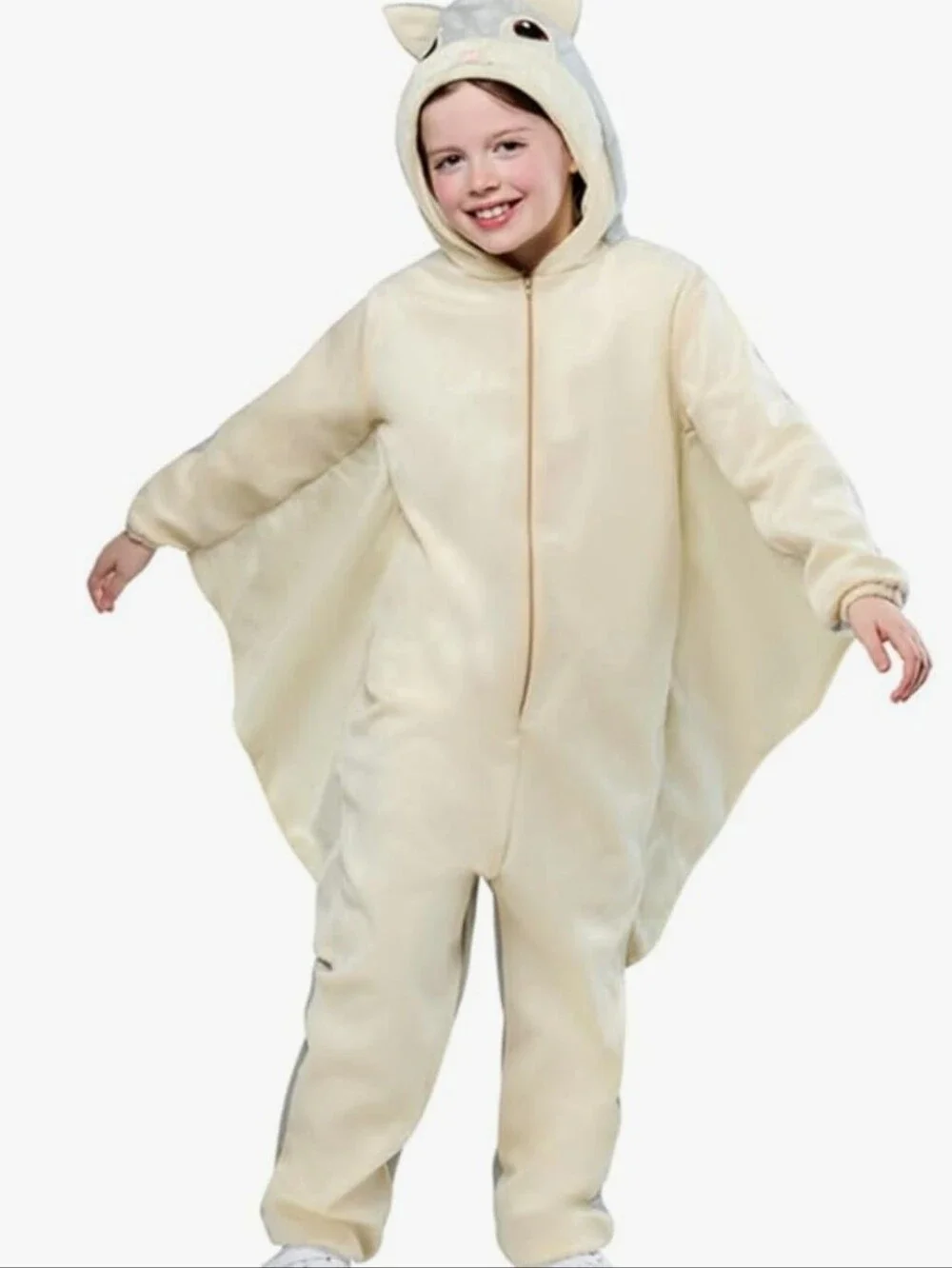 NWT Rubies FLYING Squirrel Hooded Costume/ Onesie with Winged Sleeves Sz 6/8
